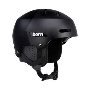 Bern Macon 2.0 Adult Snowsports Ski & Snowboard Helmet, Black Carbon, Small Size
